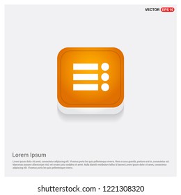 menu icon Orange Abstract Web Button 