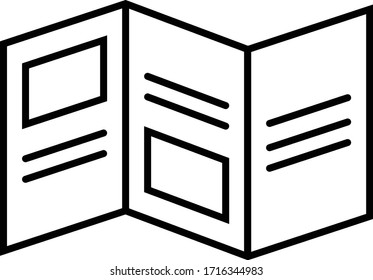 menu icon outline isolated vector illustration