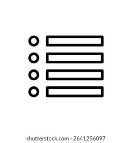 Menu icon outline set sign