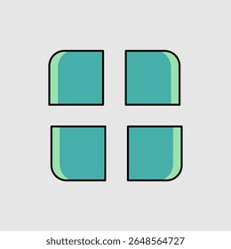 Menu icon. icon related to UI elements. suitable for graphic design, web site, app, user interfaces, printable etc. flat icon style. simple vector design editable