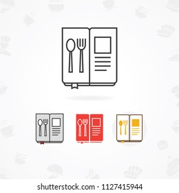 Menu icon, Restaurant menu icon