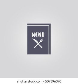 Menu icon. Restaurant sign
