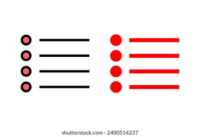 Menu Icon set illustration. web menu sign and symbol. hamburger menu symbol