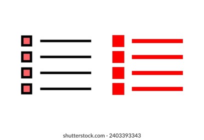 Menu Icon set illustration. web menu sign and symbol. hamburger menu symbol