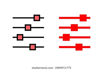 Menu Icon set illustration. web menu sign and symbol. hamburger menu symbol