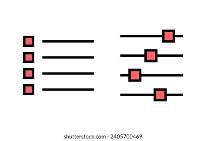 Menu Icon set illustration. web menu sign and symbol. hamburger menu symbol
