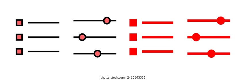 Menu Icon set illustration. web menu sign and symbol. hamburger menu symbol