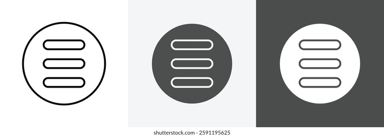 Menu icon set vector art