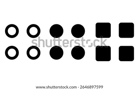 Menu icon set. Vector illustration.