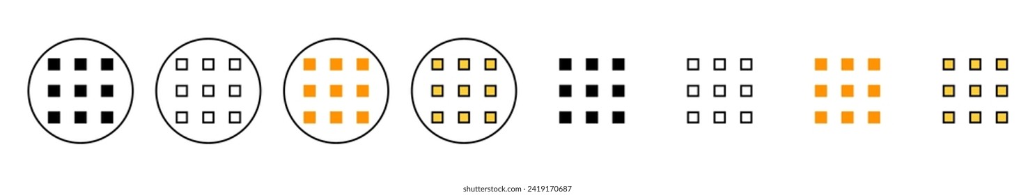 Menu Icon set vector. web menu sign and symbol. hamburger menu symbol