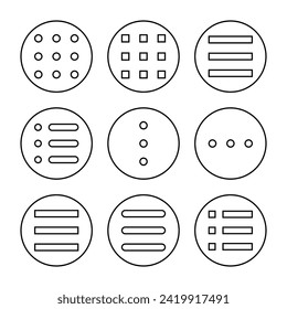 Menu Icon set vector. web menu sign and symbol. hamburger menu symbol