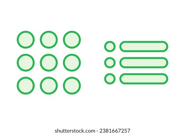 Conjunto de iconos del menú. icono de menú web. símbolo del menú hamburguesa