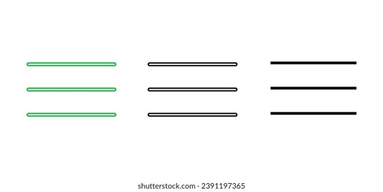 Menu Icon set. web menu icon. hamburger menu symbol