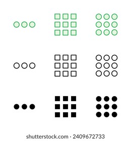 Menu Icon set. web menu icon. hamburger menu symbol