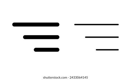 Menu Icon set. web menu icon. hamburger menu symbol