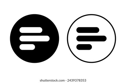 Conjunto de iconos de menú. icono de menú web. símbolo de menú hamburguesa
