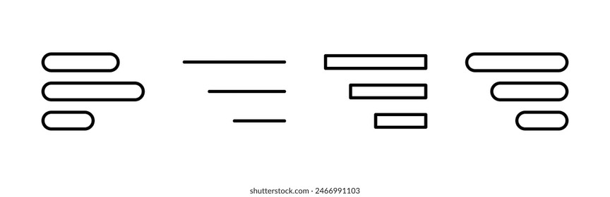 Menu Icon set. web menu icon. hamburger menu symbol