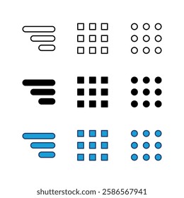 Menu Icon set. web menu icon. hamburger menu symbol