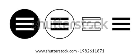 Menu Icon set. web menu icon. hamburger menu symbol