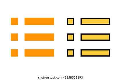 Menüsymbol für Web- und mobile App. Web-Menüzeichen und -Symbol. Hamburger-Menü-Symbol