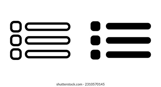 Menu icon. sign for mobile concept and web design. vector illustration