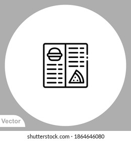 Symbol des Menüs, Vektorgrafik, Symbol, Logo-Illustration für Web und Mobile