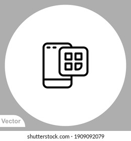 Vector de signo de icono de menú,Símbolo, ilustración de logotipo para web y móvil
