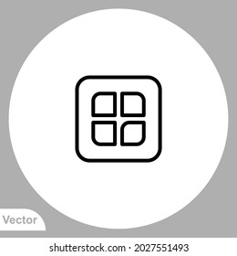 Menu icon sign vector,Symbol, logo illustration for web and mobile