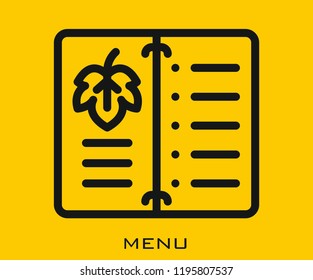 Menu icon signs