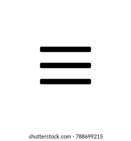 Menu icon for simple flat style ui design.