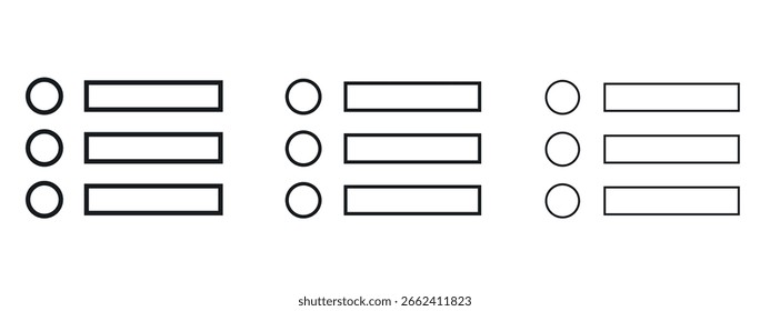 Ícone de menu design de linha simples - Ilustração de vetor simples