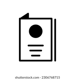 menu icon solid style vector