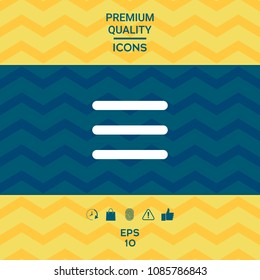 Menu Icon symbol