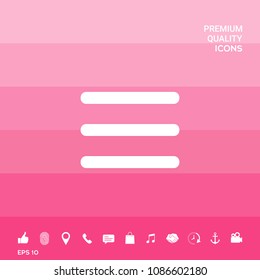 Menu Icon symbol