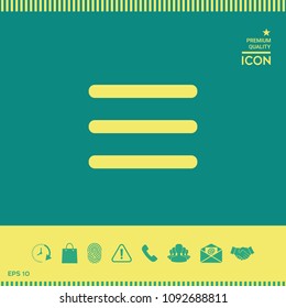 Menu Icon symbol