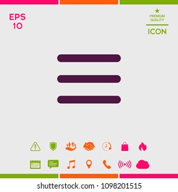 Menu Icon symbol