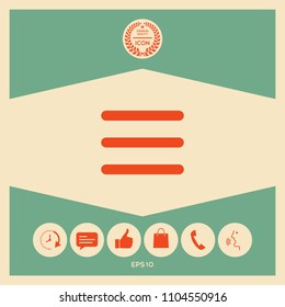 Menu Icon symbol