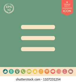 Menu Icon symbol