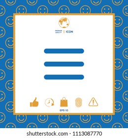 Menu Icon symbol