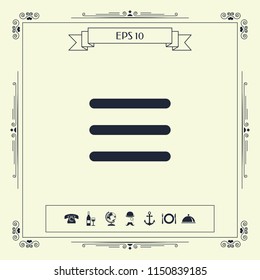 Menu Icon symbol