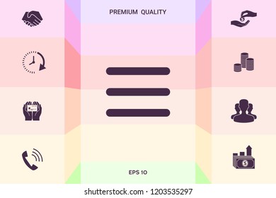 Menu Icon symbol