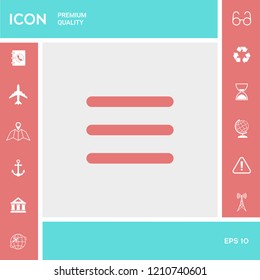Menu Icon symbol