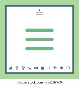 Menu Icon symbol 