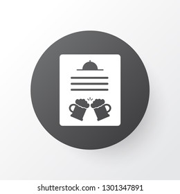 Menu icon symbol. Premium quality isolated brochure element in trendy style.
