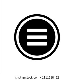 menu icon in trendy flat style isolated on background. menu icon page symbol for your web site design logo, app, UI. Vector EPS10