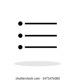 Menu icon in trendy flat style. App menu symbol for your web site design, logo, app, UI Vector EPS 10. 