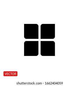 Menu Icon in trendy flat style