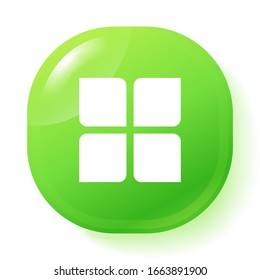 Icono de menú en estilo plano moderno