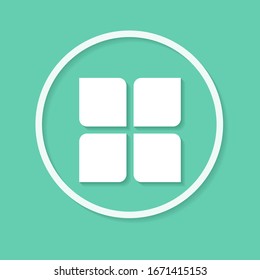 Menu Icon in trendy flat style
