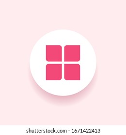 Menu Icon in trendy flat style